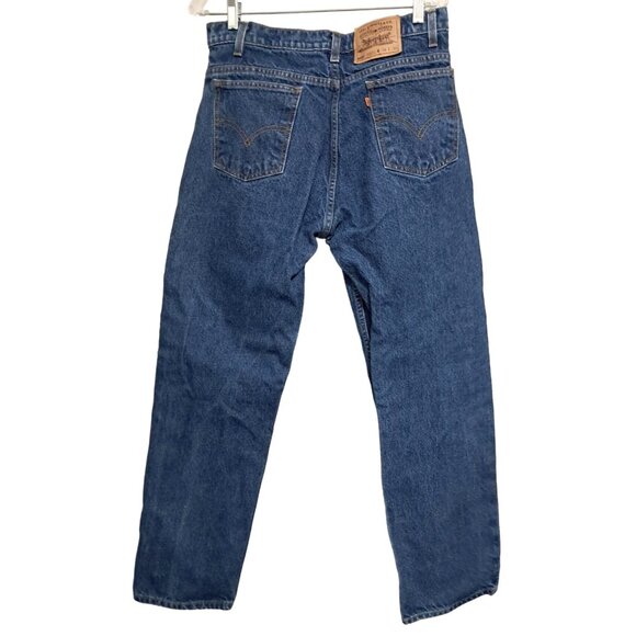 Levis 505 Jeans Mens Tagged 34 x 30 Orange Tab Regular Fit Straight Leg Jeans - Picture 4 of 16